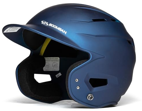 Boombah DEFCON Anodized Matte Solid Batting Helmet Sleek Profile NOSCAE Navy - Size Senior 7 - 7 3/4