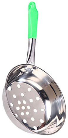 Cabilock Cucchiaio Scolapasta in Acciaio Con Manico Ergonomico Resistente Al Calore Colino Larghi Per Pasta Frutta e Verdura Utensile Da Cucina Facile Da Pulire e Lavabile in Lavastoviglie