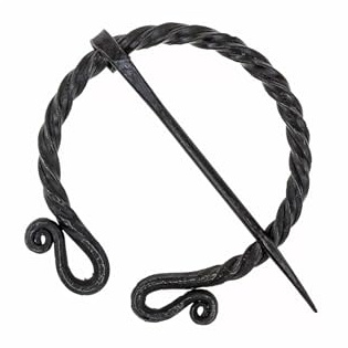 Römische Omegafibel aus Eisen Hand geschmiedet/Mystische/Brosche/Römer/Gewandschmuck/Fibel/LARP