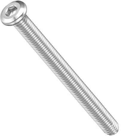METALLIXITY Viti a Testa Cilindrica con Innesto Esagonale (M8-1.25x95) 10Pz, 304 Acciaio Inossidabile Viti Arredamento con Innesto Esagonale - per Progetti di Falegnameria, Tonargento