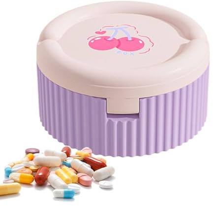 Box pillola, organizzatore di pillole Scatola di distributore di medicinali | Organizzatore da viaggio portatile multifunzionale per integratore, conservazione 'ol