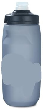 ZWCSHUU Botella de Agua for Ciclismo, a Prueba de Fugas, exprimible, sin Sabor, sin BPA, de plástico, for Acampar, Deportes de Senderismo, hervidor de Bicicleta Deportiva Bidón(Grey 620ML)