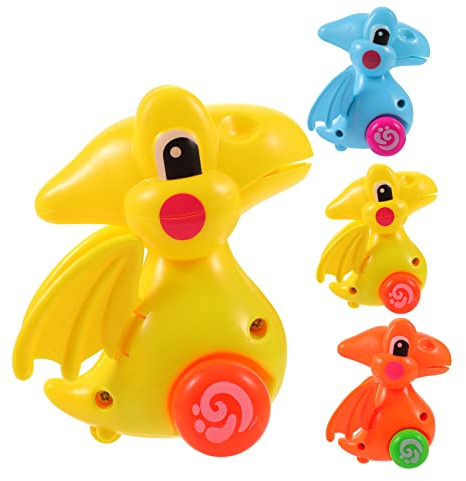TOYANDONA Wind-up Dinosaur Car Toys Mini Pocket Dinosaur Windup Car for Toddlers Educational Toy for Boys and Girls Indoor Outdoor Play