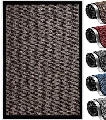 Abaseen Dirt Trapper Door Matts Indoor | Non Slip Rubber Backed Door Mats Outdoor | Heavy Duty Super Absorbent Doormats | Kitchen Mat | Floor Mat | Small, Medium, Large, Extra Large Washable Door Mat
