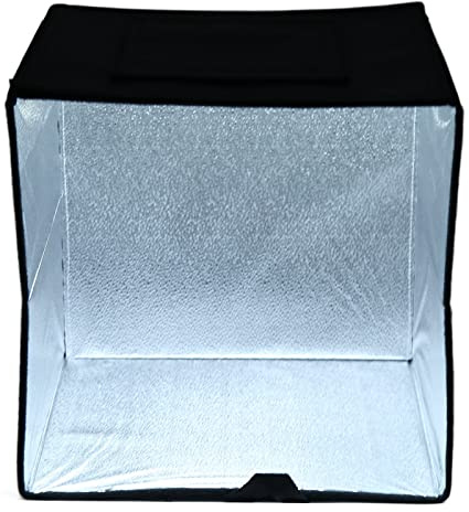 Ausla Mini Boîte à Lumière Douce Studio de Photographie USB pour Prise de Vue Professionnelle sur Table avec éclairage Réglable et Plusieurs Plaques de Fond