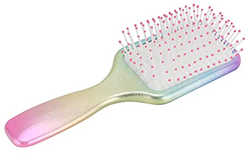 LUCKDANO Brosse à Palette, Peigne Rond, Massage des Dents, Cuir Chevelu avec Coussin D'air et Poignée Antidérapante pour Hommes, Femmes et Enfants, Soins Capillaires