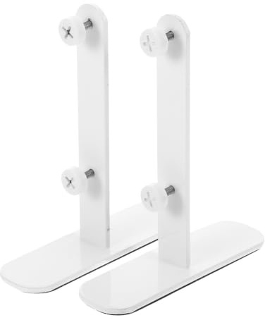 T förmiger Lochplattenständer für Tischmontage, 2 Stück, Weiß | Kohlenstoffstahl Ausführung, für Pegboard Panel und Tisch Lochplatte, Büro und Schreibtischbereich