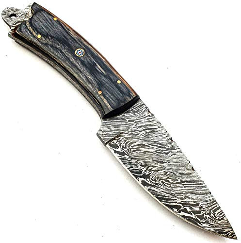 PAL 2000 Cuchillos de Damasco, cuchillo de acero de Damasco hecho a mano, calidad garantizada, mini cuchillo de chef de acero de Damasco, mini cuchillo de cocina con funda 9684