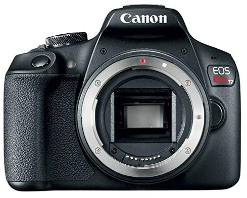 Canon EOS Rebel T7 Digital SLR Camera Body Only (Kit Box) (Renewed)