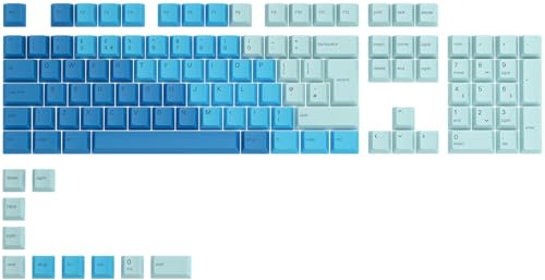 GLORIOUS GPBT Keycaps Cherry Profile UK English (Ocean) | Super Durable Thick PBT Plastic, Eye Catching Aesthetics, Premium Acoustic Sound, Fade Resistant Legend Design
