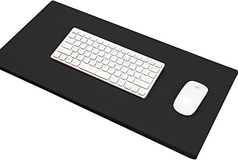 Rutschfeste Schreibunterlage für Büro Zuhause, erweitert, wasserdichte Schreibtischmatte mit Kantenschutz, extra große PU-Leder-Schreibtischmatte, Schreibtischunterlage, Laptop-Tastaturmatte, 150 x