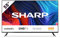 Sharp 55FL1EA - TV Android 55 Frameless (sin Marco, 4K Ultra HD, 3X HDMI 2.0, 2X USB, Bluetooth), Google Assistant, Chromecast, HDR10, DTS HD, Color Negro