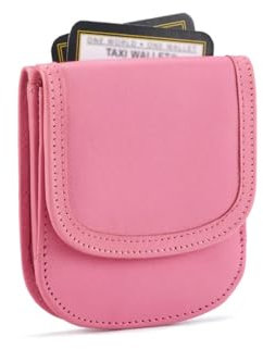 Taxi Wallet® TW14-CHERRY BLOSSOM PINK – Weiches Leder – Kompakte Vordertasche Faltbare Brieftasche – Für Karten, Münzen, Rechnungen, Ausweise (Männer & Frauen), Cherry Blossom, 4 x 3.5 x 0.5,