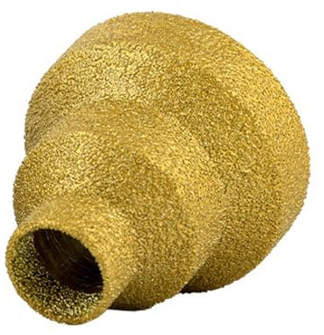 TAKOXIA QuickChanges Stufenbohrer, gerillt, 3 Stufen, Größen in einem, 20–35–50 mm, Diamantpartikelbeschichtung