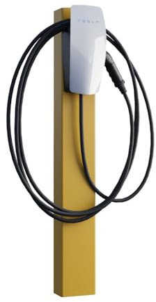 Tesla VoltStand Colonne de charge avec ancrage au sol Jaune colza