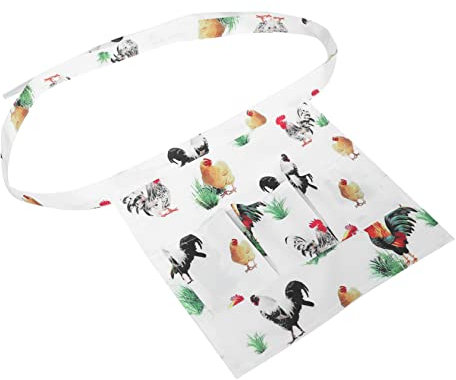HOLIDYOYO Eiersammelschürze Mit Tasche Für Küche Und Bauernhof Hühnereierschürze Mit Eierhalter Für Eiersammeln Eiertaschenschürze Für Haushalt Und Eiersammeln