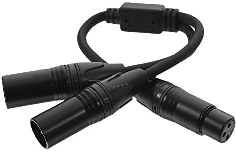 ibasenice Xlr-splitter Buchse Stecker Xlr-kabel Für Mikrofon Mit Versilberten Steckern Mikrofonzubehör
