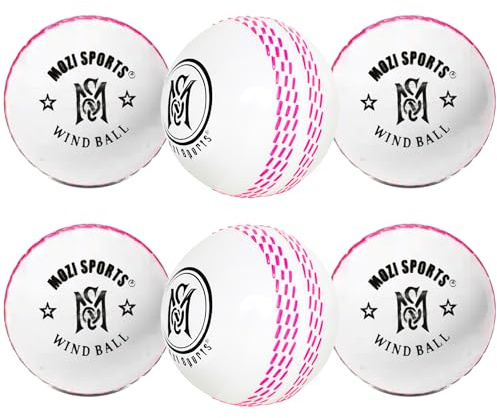 Mozi Sports Wind Cricket Balls - Indoor & Outdoor Soft Training Cricket Balls for Skills Coaching Practice