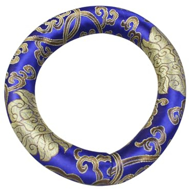 Himalayan Singing Bowl Silk Cushion Ring Stand for Antique Sound Bowls Emotional Healing Accessory