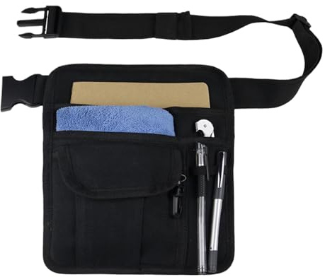 Sac de ceinture de service public pour serveur - Outil d'accessoires de tablier de restaurant, support de poche de serveuse | Sac de ceinture pour argent de rangement, organisé