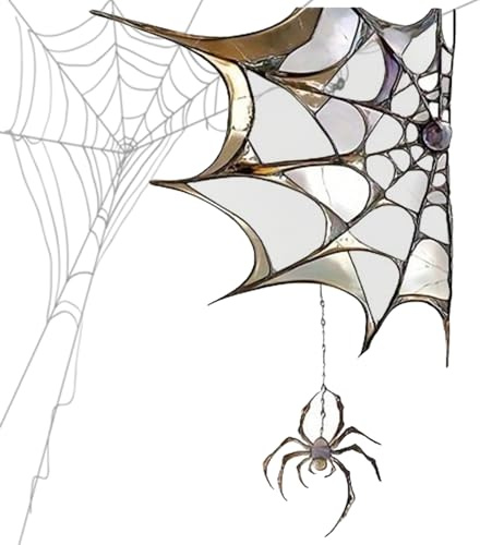 Spinnennetz Fensterdekoration,2D Halloween Fensteraufkleber Gruseliges Spinnennetz | Gruselige Aufkleber Haftfolie Dekorationen für Schlafzimmer Wohnzimmer Büro Party Weihnachten Badezimmer Zuhause