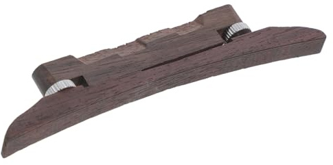 Hemobllo Mandolin Bridge Rosewood Adjustable String Bridge Musical Instrument Part Suitable for Mandolin Accessories and Replacement Parts
