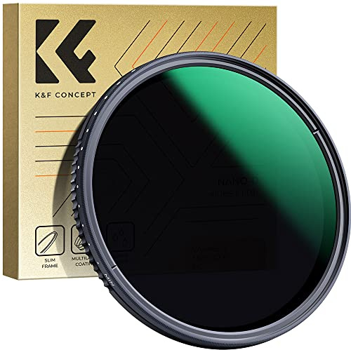 K&F Concept Nano-D Serie 67mm ND Filter ND8-2000 Variabler Graufilter (3-11 Blendenstufen)