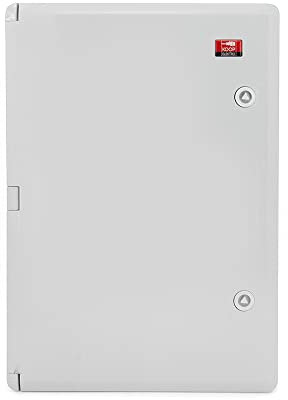 KOOP ELEKTRO Armadio di controllo industriale IP65, piastra di montaggio zincata, guarnizione perimetrale, alloggiamento vuoto, ABS, 350x500x200 cm, 35x50x20 cm