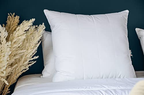 COLAS NORMAND Oreiller Moelleux | Percale de Coton Matelassé | 60 x 60 cm | Fabrication Française