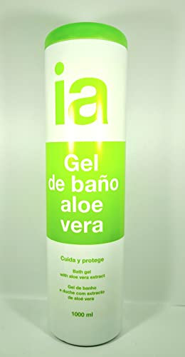 Interapothek Gel de Baño Aloe Vera 1 litro,Tamaño Maxi,Hidrata y Suaviza la piel