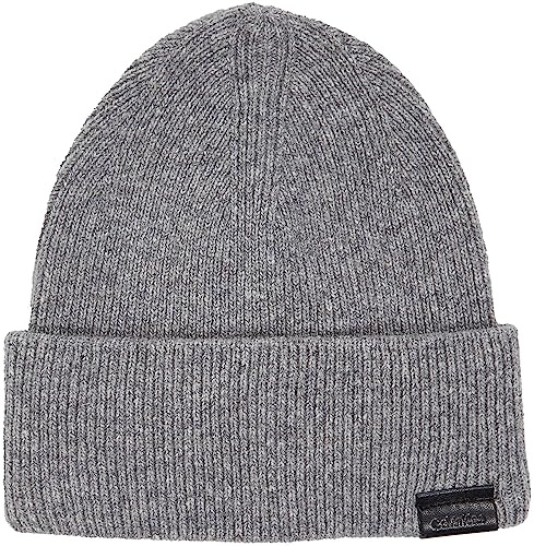 Calvin Klein Sombrero de Punto para Hombre, Ghost Gray, Talla única