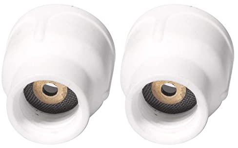 2 Stück WELDINGER WIG TIG Schweißdüse Champagnercup Keramik für Brennertyp 17/18/26 ideal für Aluminium Edelstahl (Schweißzubehör WIG-Schweißen)