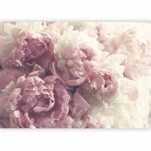 murando PREMIUM Papier peint Fleurs 350x256 cm Décoration Murale XXL Poster Tableaux Muraux Tapisserie Photo Trompe l'oeil Fleurs Nature Pivoine rose b-B-0616-a-a