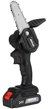 Motosierras Recargables con batería de Litio, Sierra de poda inalámbrica de Mano, Motosierra de Mano de 4 Pulgadas Motosierra para Cortar Madera Mini Motosierra