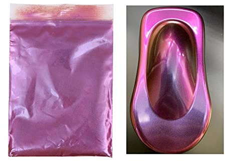 MSAFGY 10g Bunte Perlenpulver Auto Chamäleon Pigmente Farbe Pulverbeschichtung Karosseriefolie Automobile Auto Dekoration Zubehör (Color : Purple-Red-Orange)