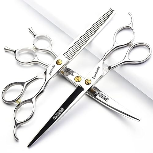 6.5/7/7.5 Zoll professionelle Haarschneidemaschine Set, Edelstahl scharfe Haarschneidemaschine, Friseur spezifische Schere (7-Zoll-3Stück)