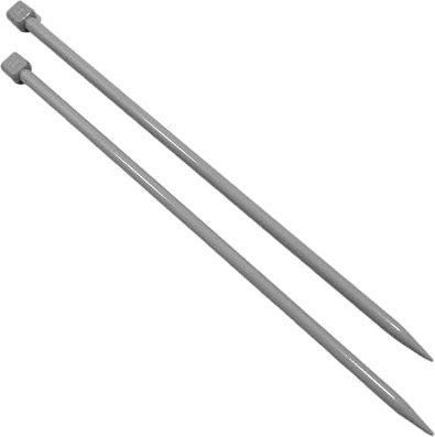 Par sticknålar 9mm x 35cm, Långa nålar med fast grepp Ergonomiskt handtag, perfekt för stickprojekt, lämplig för nybörjare och experter, (1 Par, 9mm x 35cm)