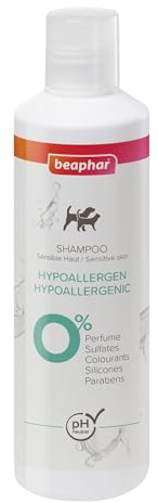 Beaphar, Shampoo Ipoallergenico per Cani e Gatti, Formula Delicata per Detergere e Proteggere la Pelle Sensibile, Contro Prurito e Irritazioni, 250 ml