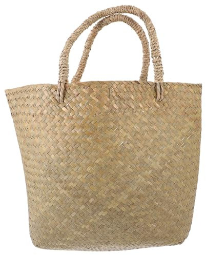 BESPORTBLE Geflochtener Korb Für Gartenpflanzen Handkorb Zur Aufbewahrung Blumenkorb Aus Natürlichem Material Aufbewahrungskorb Für Pflanzen Gartenpflanzenbehälter Mit Griff