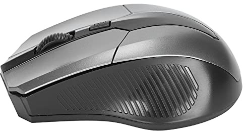 Mini Accessori per Computer Ottici Ergonomici Wireless Notebook Tablet PC Mouse 2.4G (GREY)