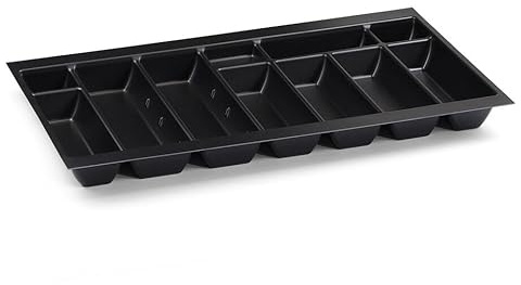 Handle & Home 800mm Black Cutlery Tray for Blum Tandembox 422mm Long x 712mm Wide