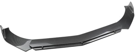 Frontschürze Lip Spoiler Auto Körper Protevtive Verlängerung Dekoration Unterstützung Stangen Halten Bupmer Stabil Für Fließheck Limousine Universal Auto Frontspoiler Frontstoßstange Spoiler(Carbon Bl