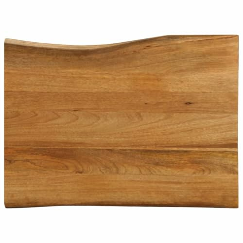 vidaXL Piano per Tavolo 90x60x2,5cm Bordi Vivi in Legno Massello Mango