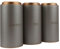LIMILI Tea Coffee Sugar Canisters, Tea Coffee and Sugar Canisters of 3 Set, Easy to Open & Airtight Lids, Decorative Storage Tins for Home Kitchen, Perfect Storage Canister Jars, Grey