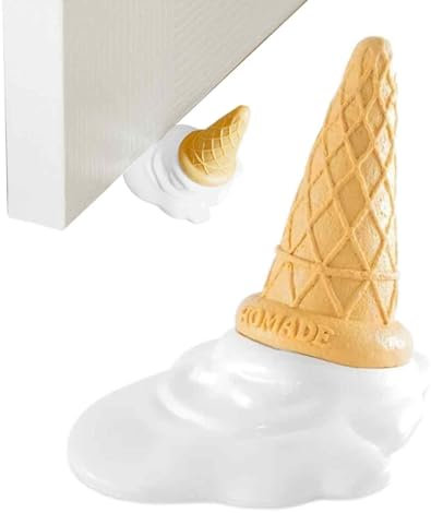 Eiscreme-förmige Türstopper – Türstopper-Streifen, dekorative Bodenkeil-Boden-Türstopper | Bodenschutzkeil, lustige Türstopper in Bananen- oder Eiscremeform für Raumdekoration, Büros, Holztüren