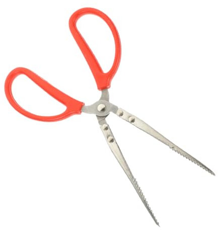 Garneck Pinza in Metallo Per Cattura Granchi e Pesci Multifunzionale Con Manico Ergonomico Antiscivolo Leggera e Resistente Per Pesca e Barbecue Outdoor
