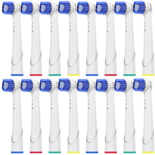Aufsteckbürsten Kompatibel mit Oral B, Zahnbürsten Aufsätze Kompatibel mit Oral B Braun, genius x, Vitality Pro Smart Series,16er Bürstenköpfe