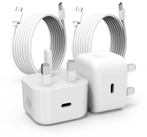 Charger for iPhone 17 16 15,2 Pack 20W USB C Fast Charger Plug Power Adapter with 6FT iPhone Fast Charger Cable for iPhone 17 16 Pro/16 Pro Max/15 Pro/15