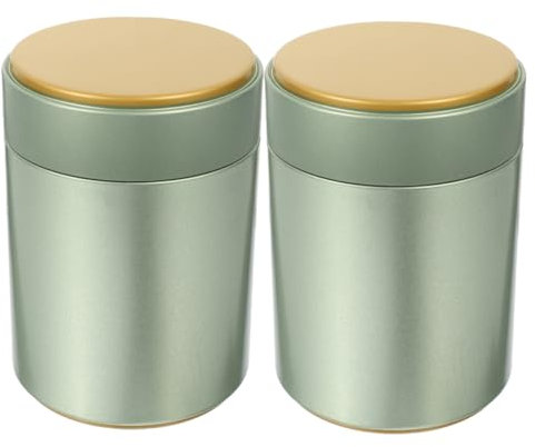 COLLBATH 2piezas Lata De Té Recipientes De Hojalata Recipientes Para Almacenar Té Suelto Con Tapas Herméticas