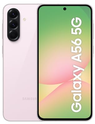 Samsung Galaxy A56 5G AI Smartphone ohne Vertrag, Simlockfreies AI Handy mit Android, 8 GB RAM, 256 GB Speicher, 50-MP-Kamera, Awesome Pink, 2,5 Jahre Herstellergarantie [Exklusiv auf Amazon]